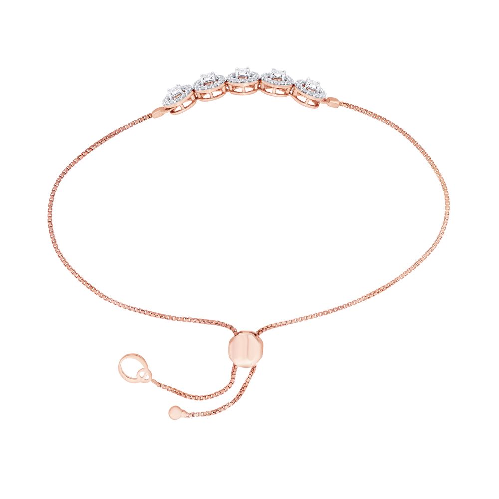 Mesmerising Diamond and Rose Gold Astra Bracelet-Bracelets-OBR20009-D900XKC
