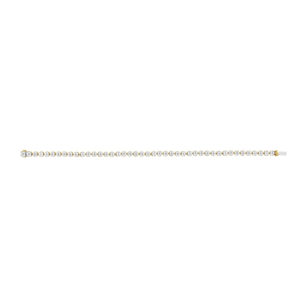 Classic Crown Star Bracelet in 18KT Yellow Gold-All Jewellery-OBR20023-A400RAB