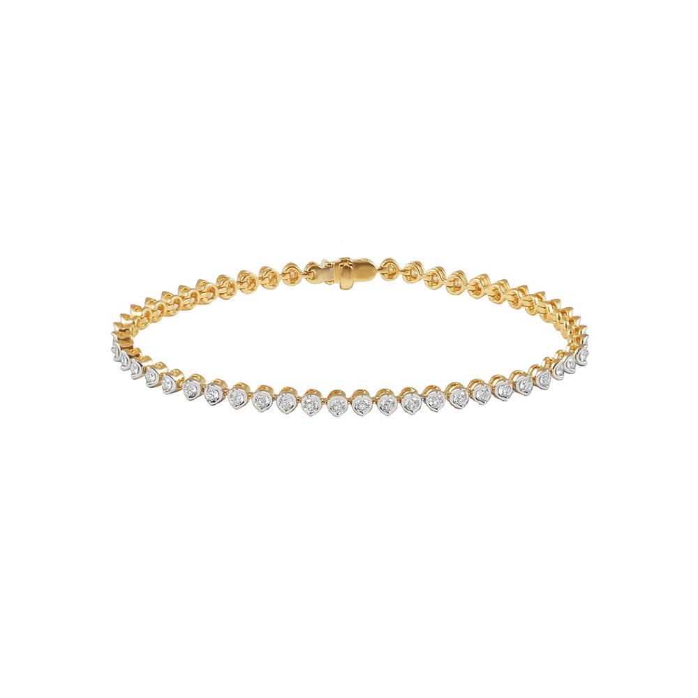 Graceful Diamond Studded Bracelet-All Jewellery-OBR20024-A300RAB