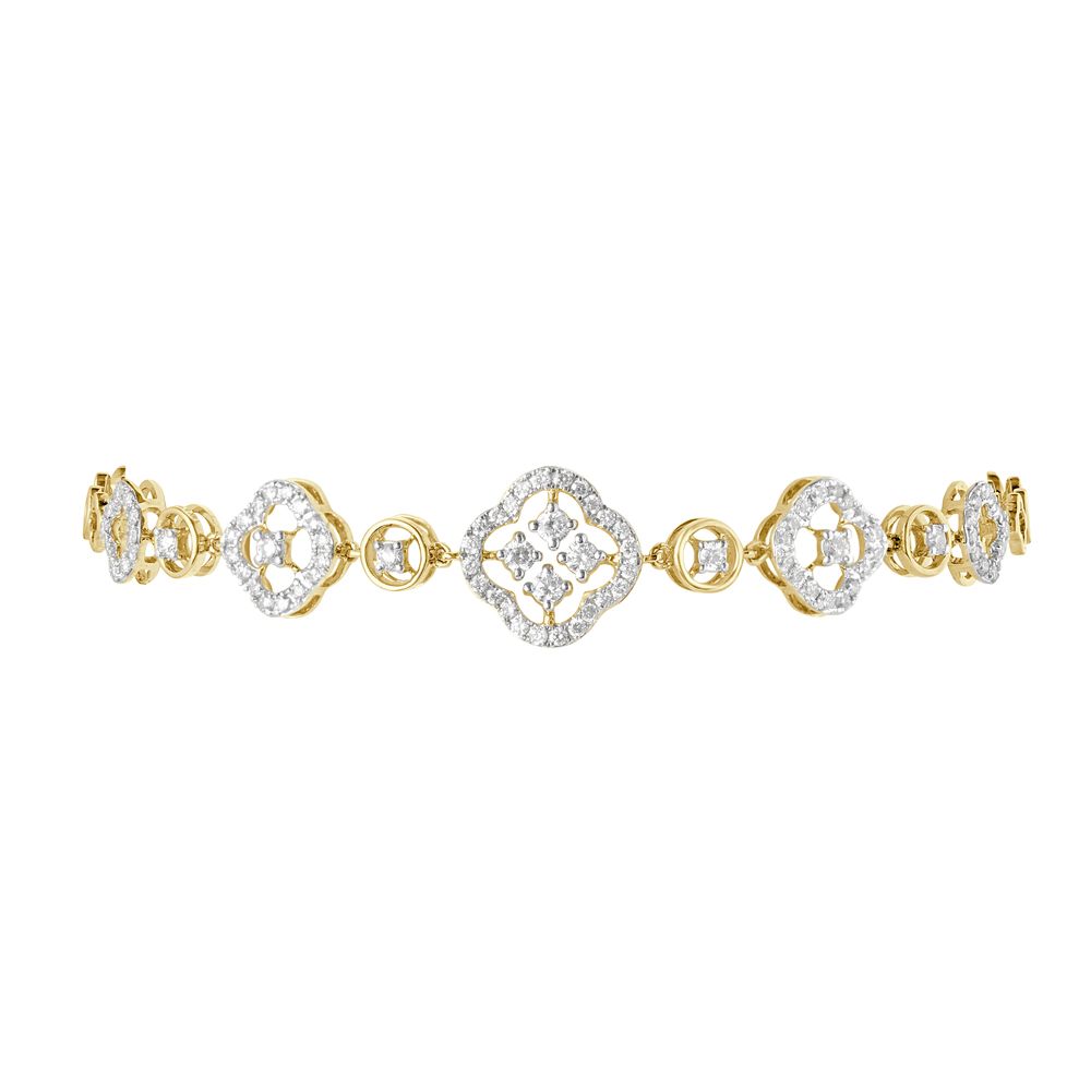 Attractice Bracelet in 18KT Yellow Gold-All Jewellery-OBR21004-D200RAB