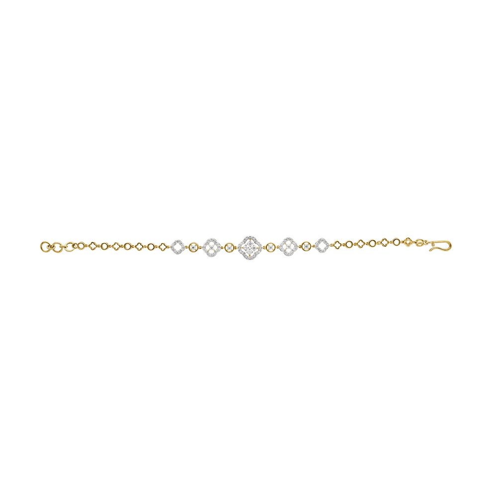 Attractice Bracelet in 18KT Yellow Gold-All Jewellery-OBR21004-D200RAB