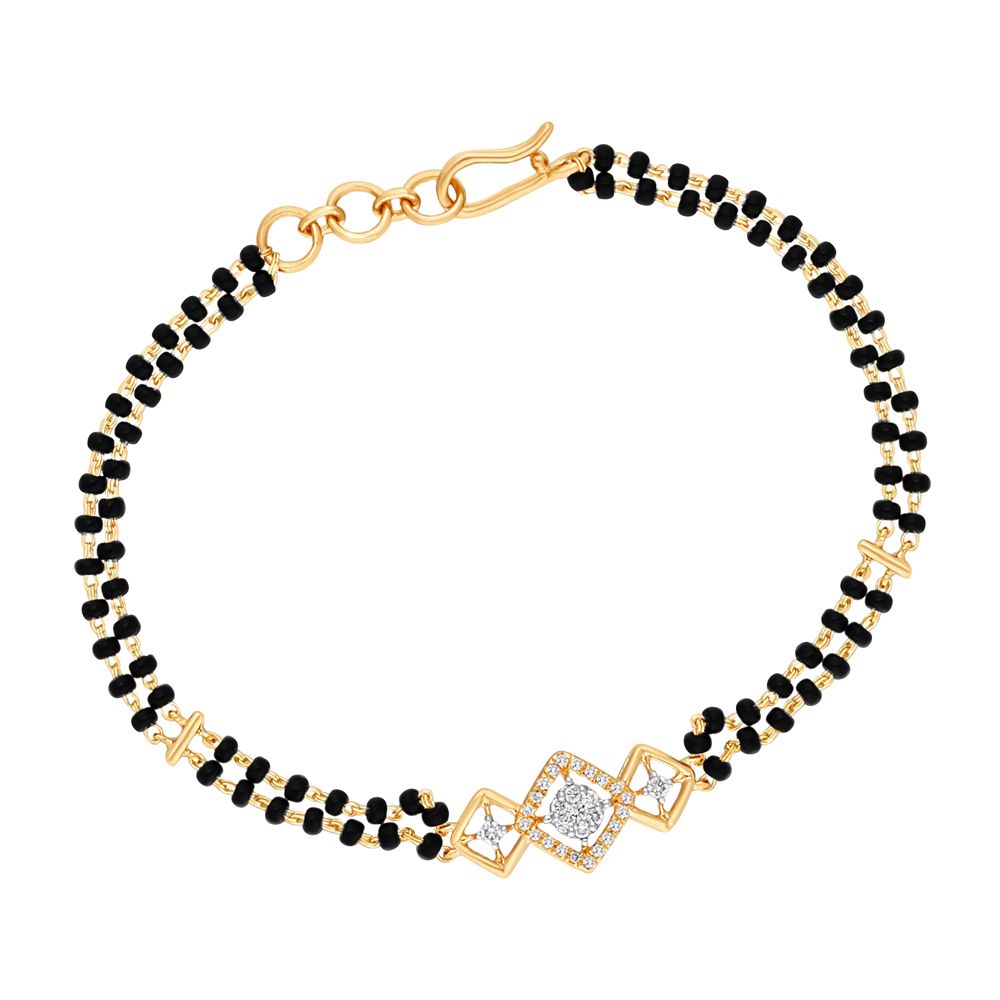 Glimmering Diamond Astra Bracelet in Yellow Gold-Bracelets-OBR22002-D911RKC