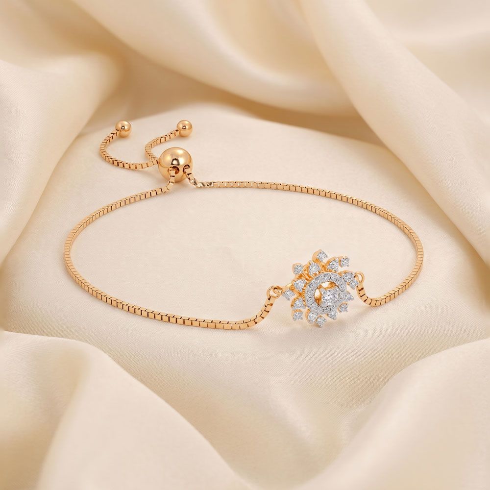 Filigree Bracelet in 18KT Yellow Gold-Bracelets-OBR23001-D400RHB