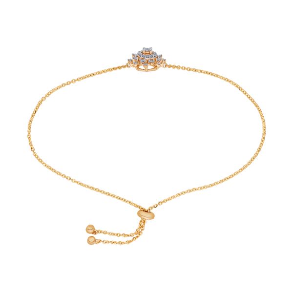 Filigree Bracelet in 18KT Yellow Gold-Bracelets-OBR23001-D400RHB