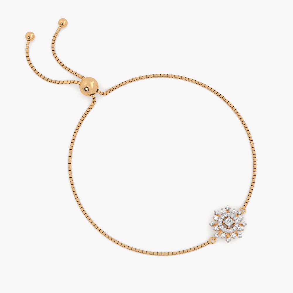 Filigree Bracelet in 18KT Yellow Gold-Bracelets-OBR23001-D400RHB