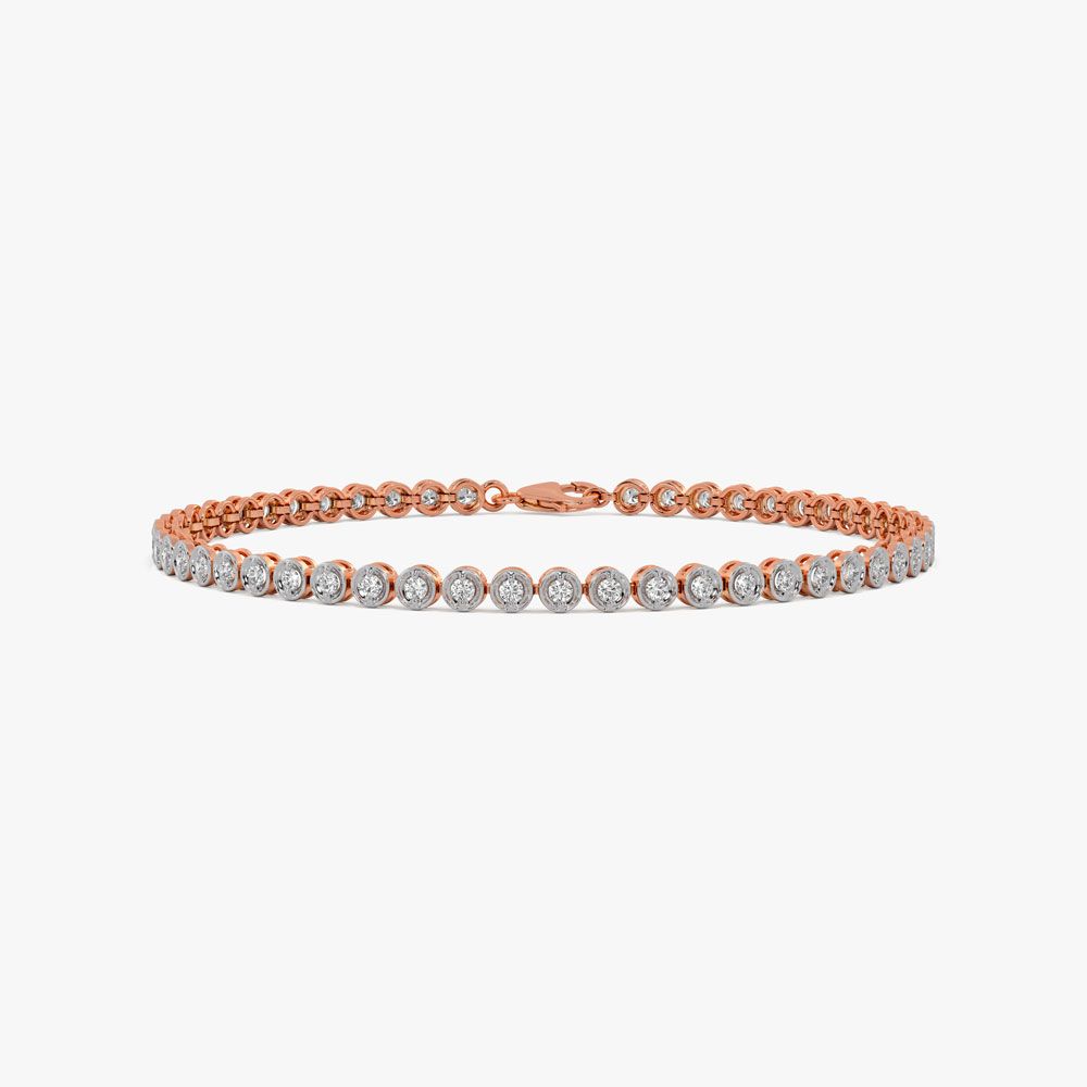 Stunning Rose Gold and Diamond Bracelet-All Jewellery-OBR23002-D400XJB