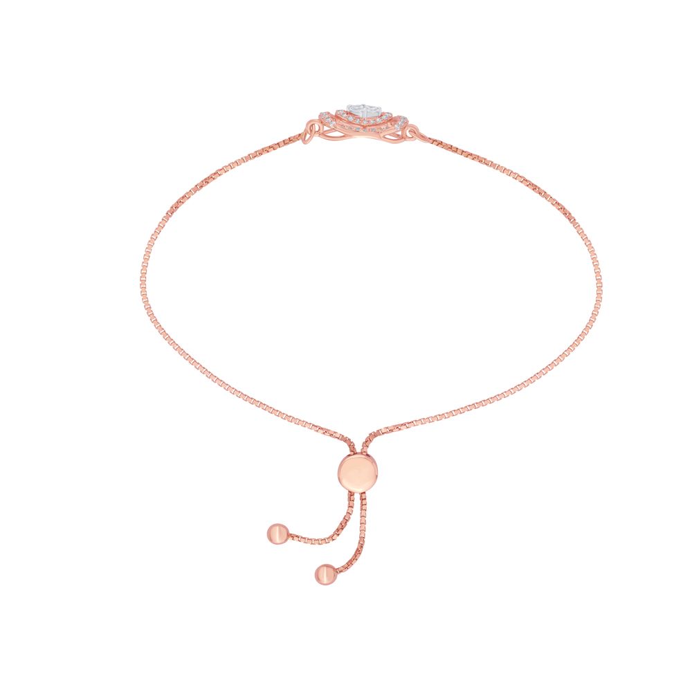 Gleaming Bracelet With Diamonds-Bracelets-OBR23004-D300XKB