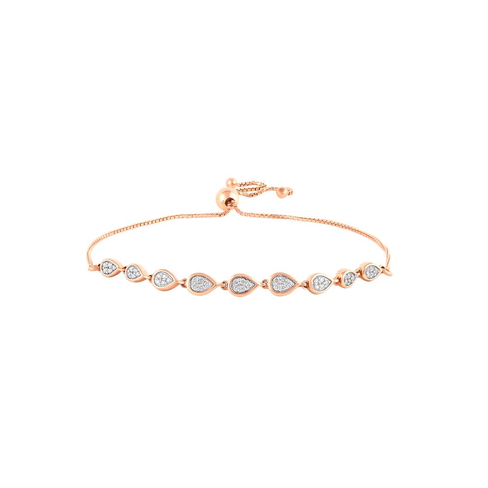 Dazzling Drop Design Diamond Bracelet-Bracelets-OBR23S05