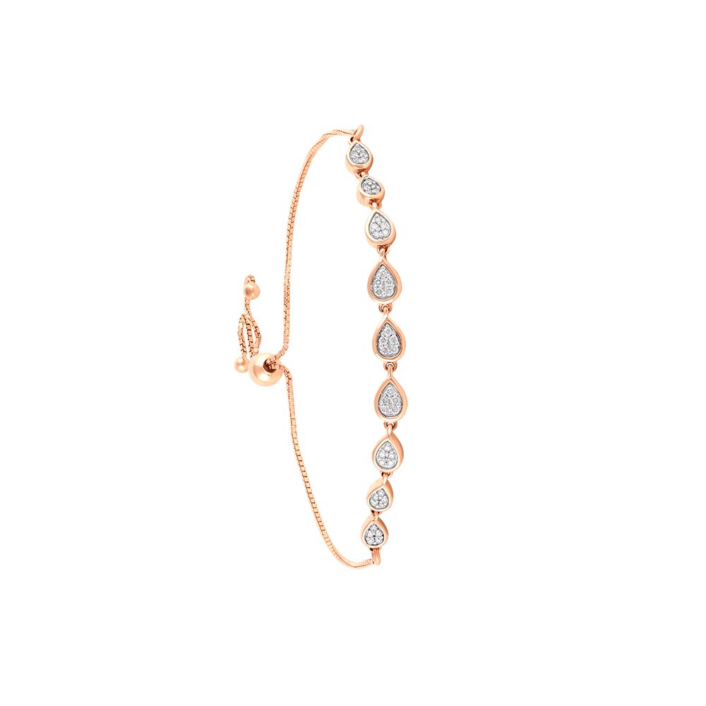 Dazzling Drop Design Diamond Bracelet-Bracelets-OBR23S05