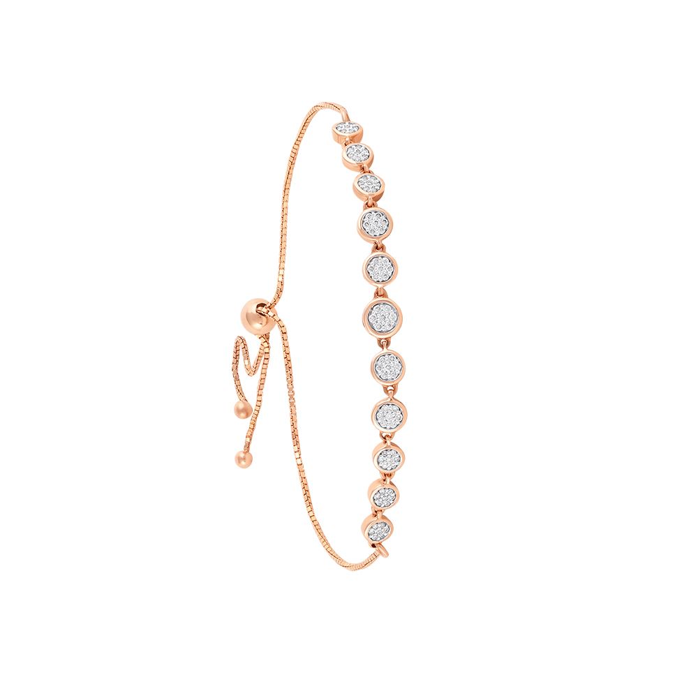 Beautiful Geometric Design Diamond Bracelet-Bracelets-OBR23S07