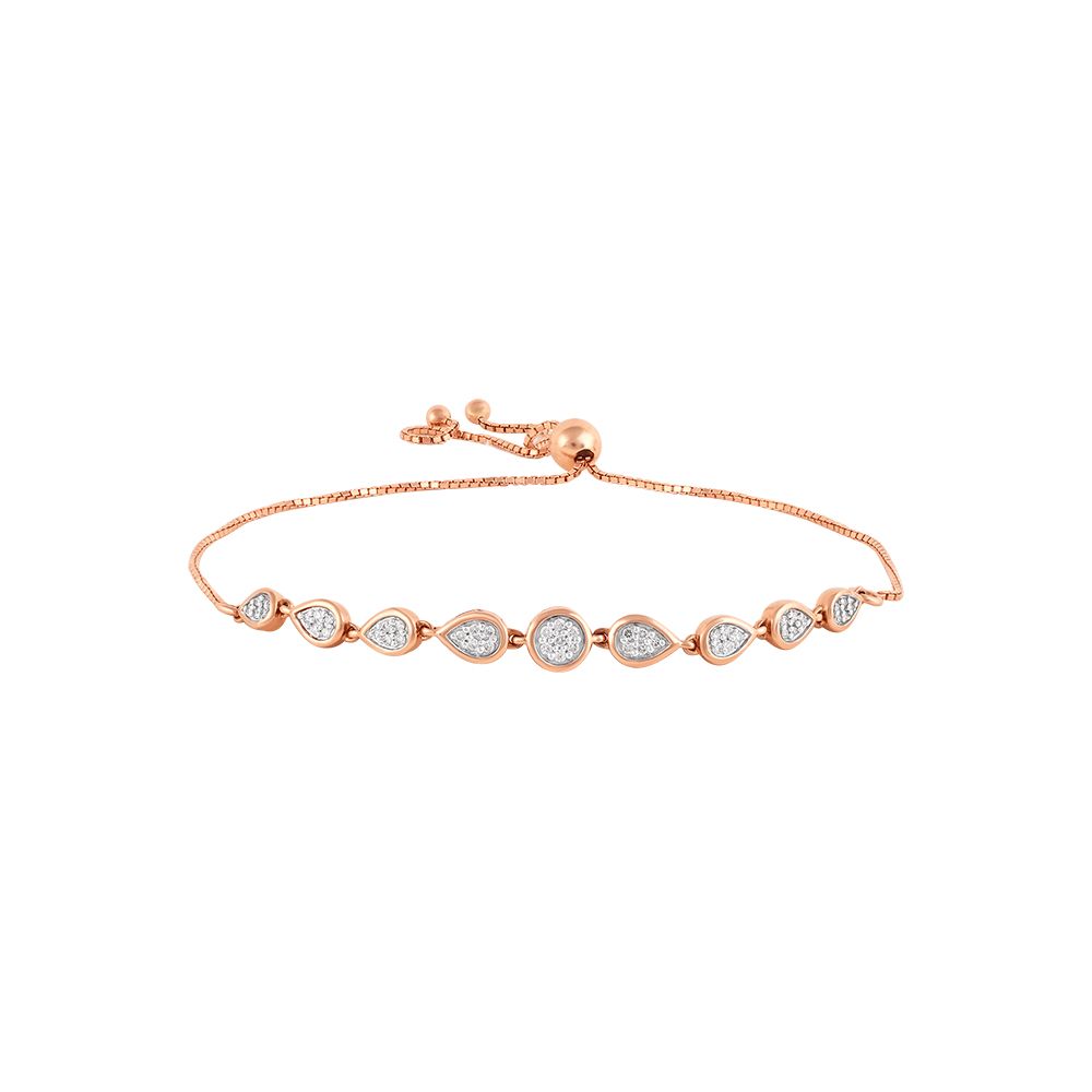 Delicate 14Kt Rose Gold Bracelet-Bracelets-OBR23S08