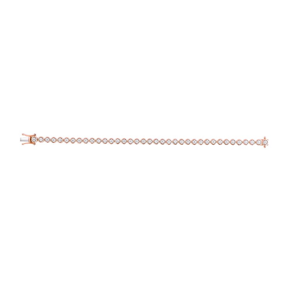 Pretty Rose Gold Diamond Bracelet-Bracelets-OBR24S15