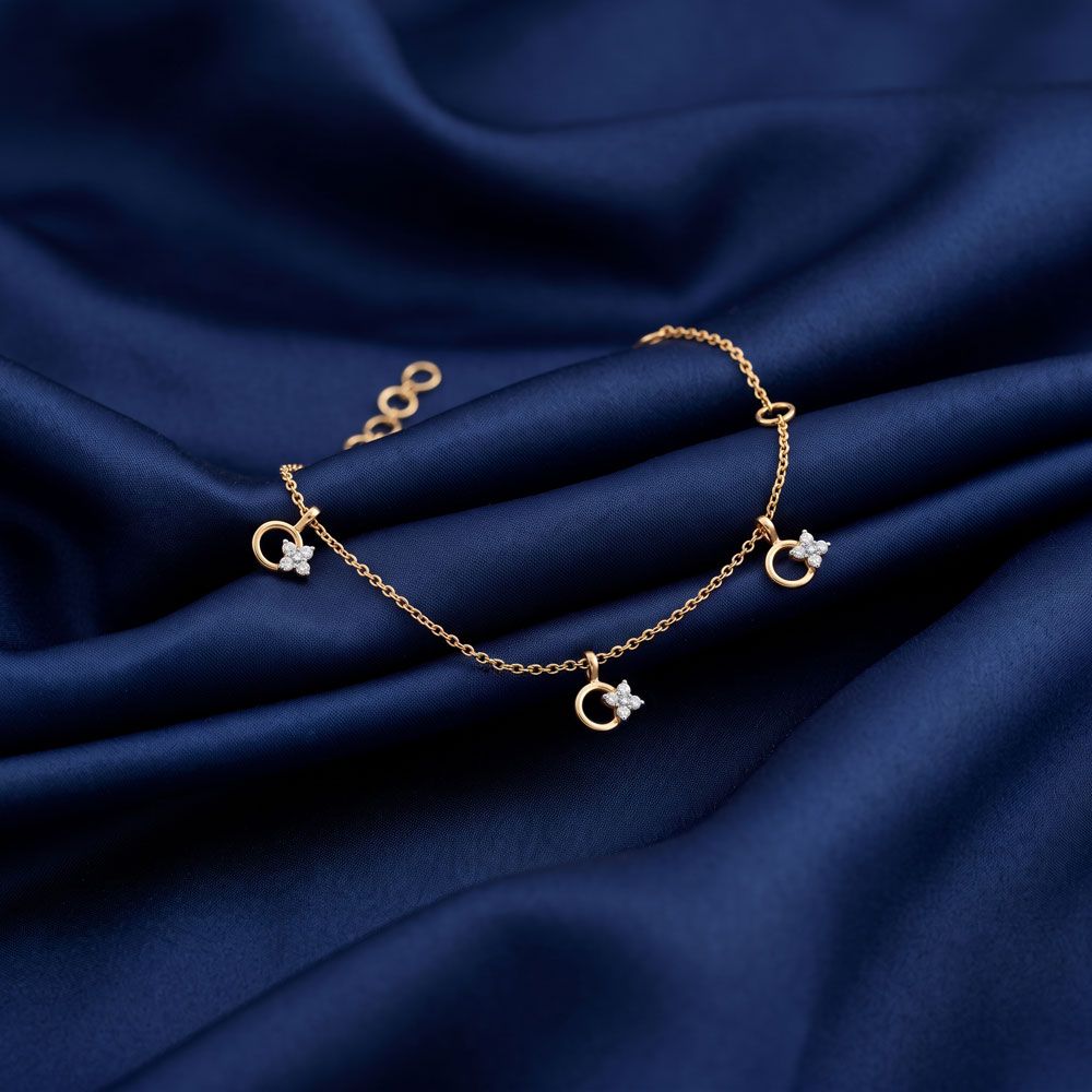 Contemporary Geometric Design Diamond Bracelet-All Jewellery-OBR24S21
