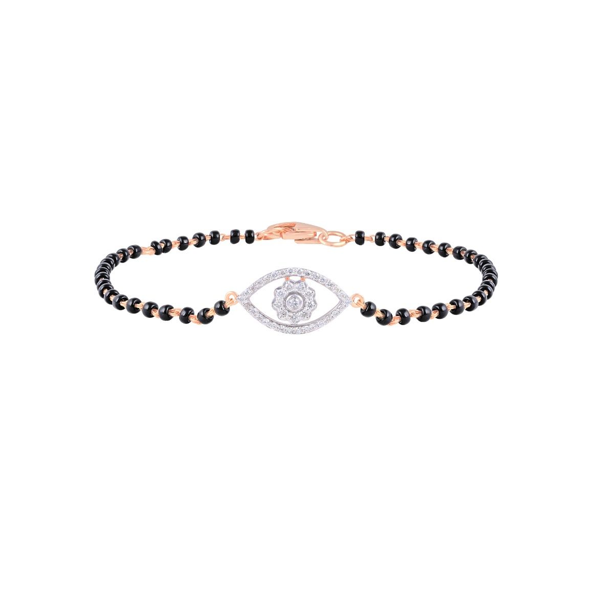 Classic Evil Eye Diamond Bracelet-Bracelets-OBR24S25