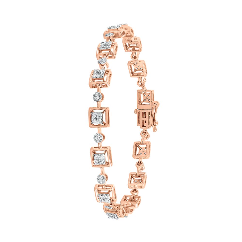 Enchanting 18KT Rose Gold Composite Women Bracelet-Bracelets-OBR24S34