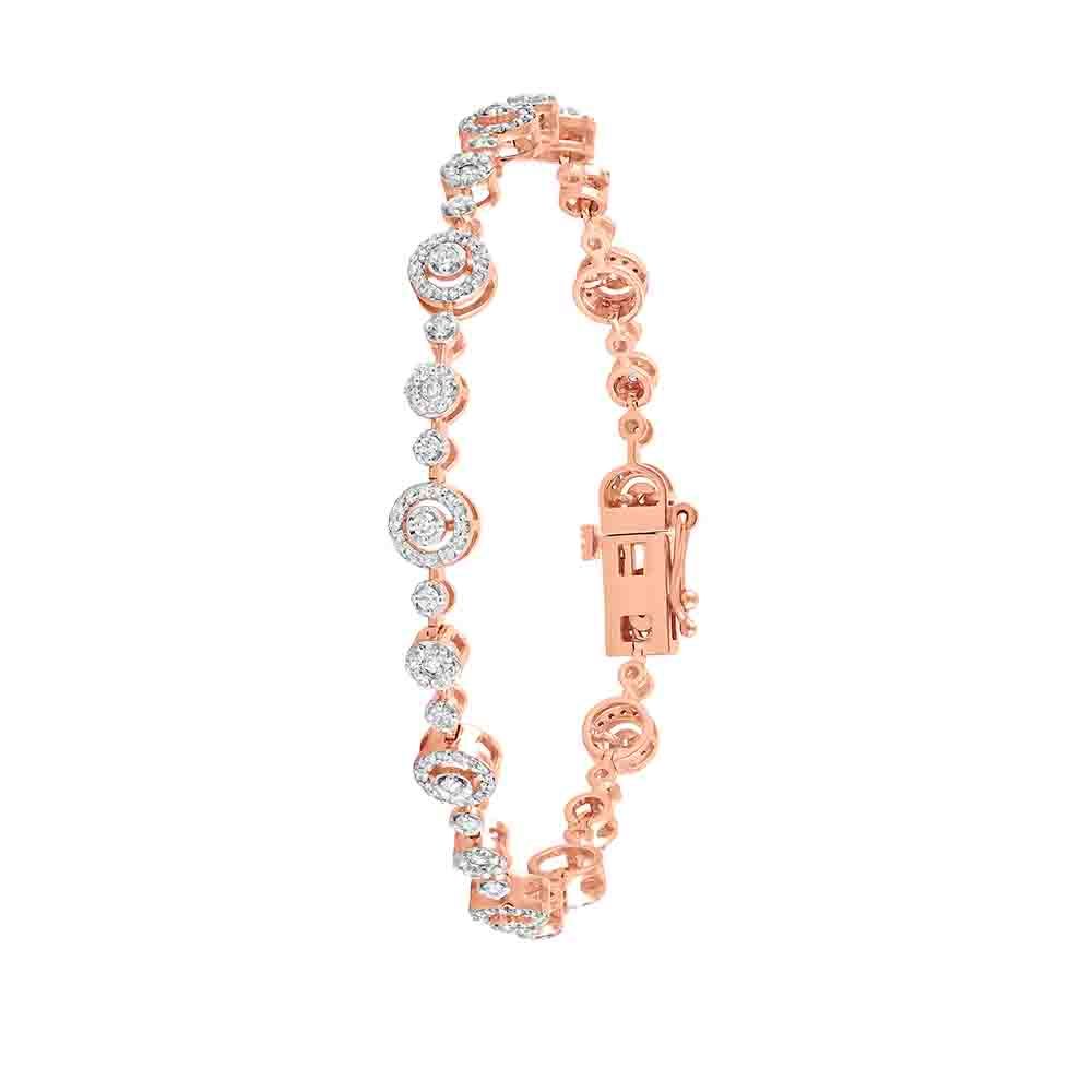Magnificent 18KT Rose Gold Composite Women Bracelet-Bracelets-OBR24S35