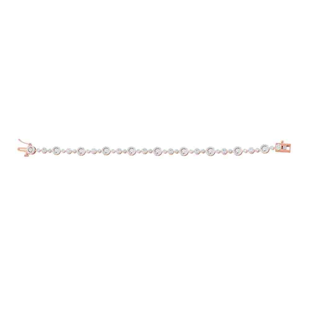 Magnificent 18KT Rose Gold Composite Women Bracelet-Bracelets-OBR24S35
