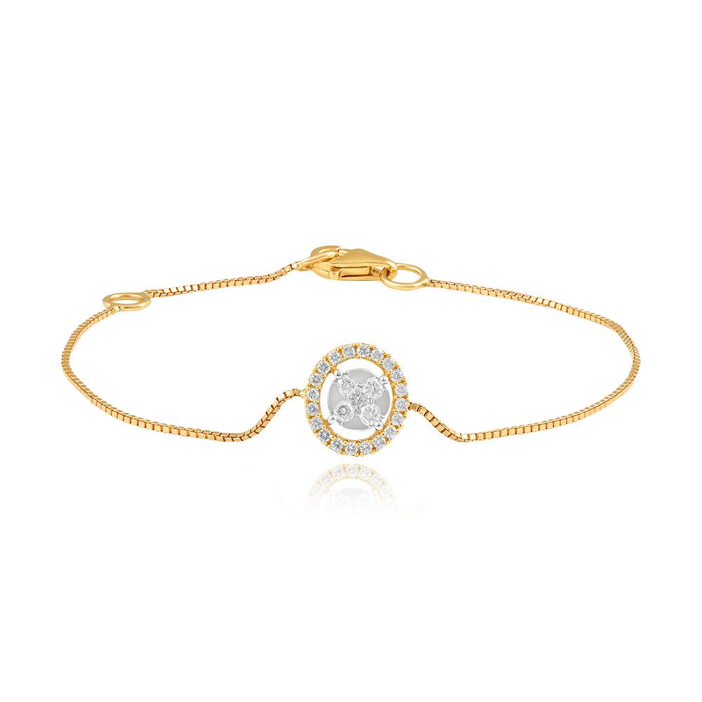 Radiant Diamond Cluster Bracelet-All Jewellery-OBR25S02