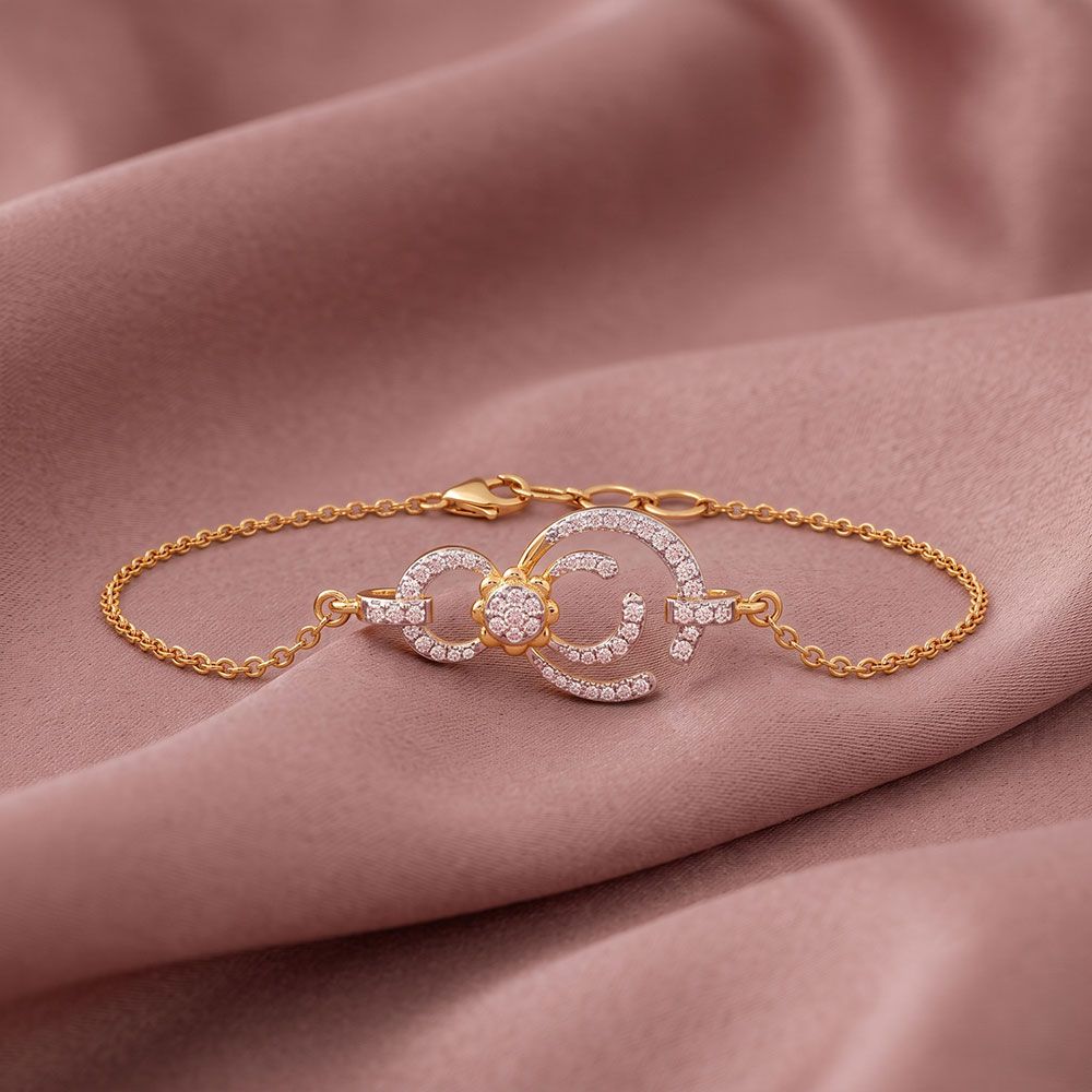 Dainty Cosmos 14KT Diamond Chain Bracelet-All Jewellery-OBR26AE8