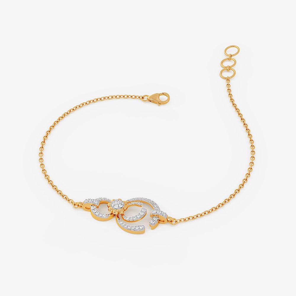 Dainty Cosmos 14KT Diamond Chain Bracelet-All Jewellery-OBR26AE8