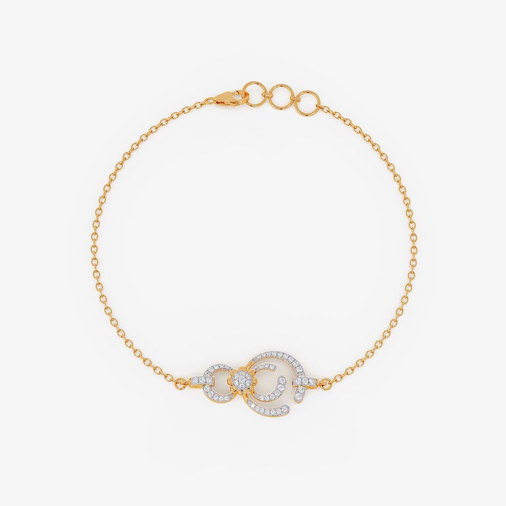 Dainty Cosmos 14KT Diamond Chain Bracelet-All Jewellery-OBR26AE8