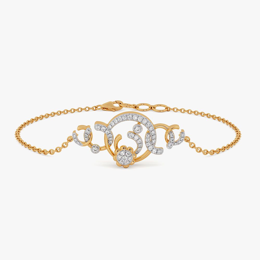 Beautiful Cosmos 14KT Diamond Chain Bracelet-All Jewellery-OBR26S36