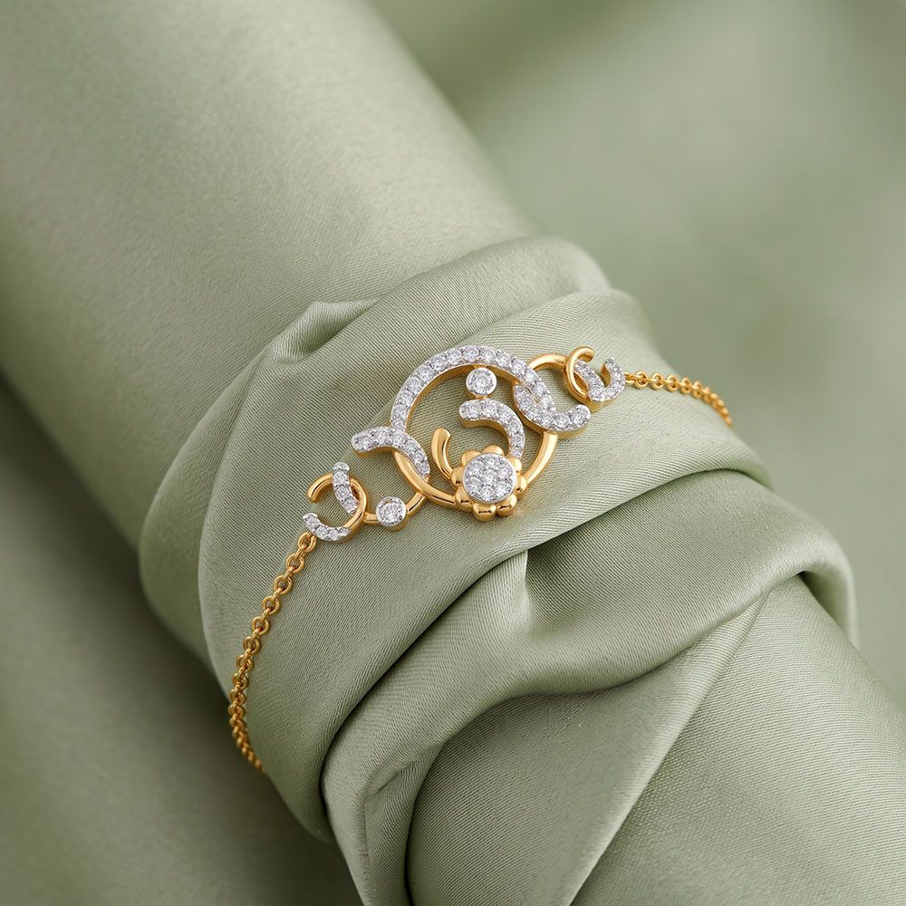 Beautiful Cosmos 14KT Diamond Chain Bracelet-All Jewellery-OBR26S36
