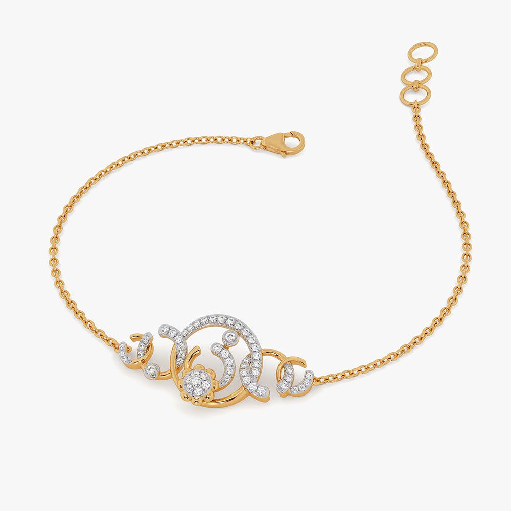 Beautiful Cosmos 14KT Diamond Chain Bracelet-All Jewellery-OBR26S36