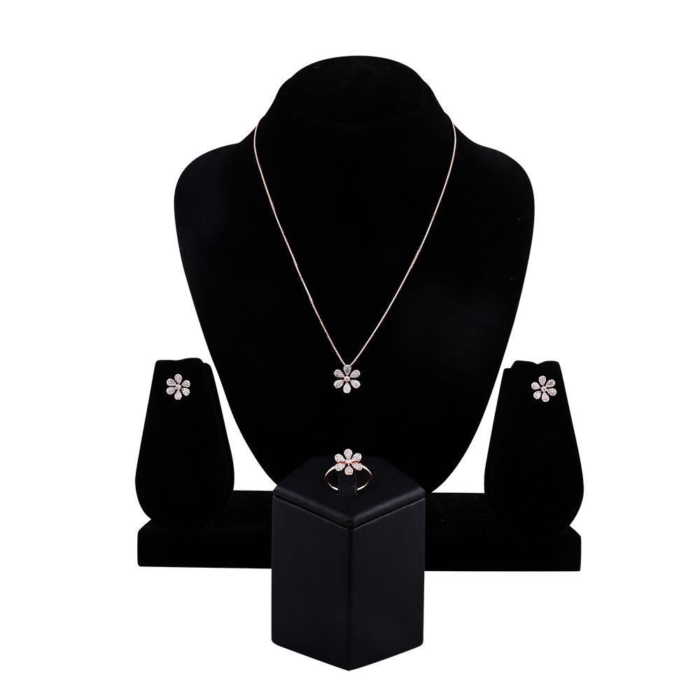 Blossom Diamond Jewellery Set-All Jewellery-OBX23055-D400X0B