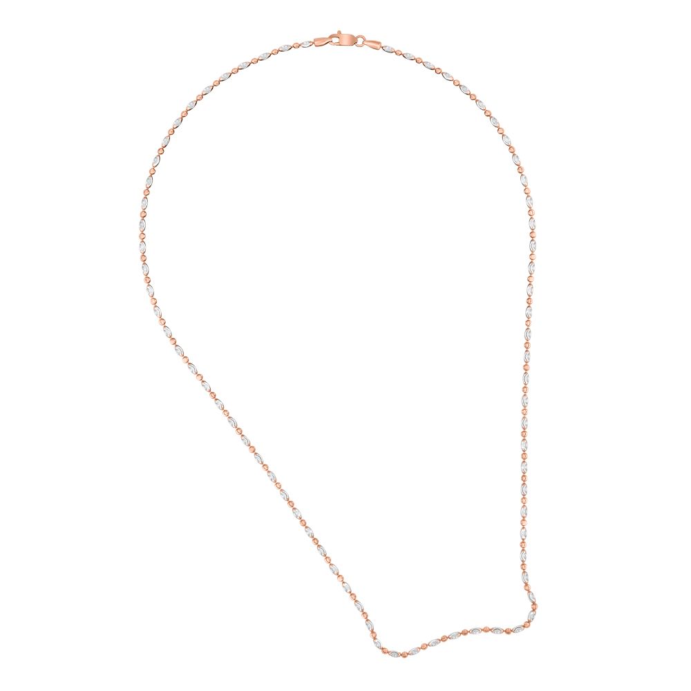 Intricate 14KT Rose and White Gold Mens Chain-Gold-OCH22006-D000OGC