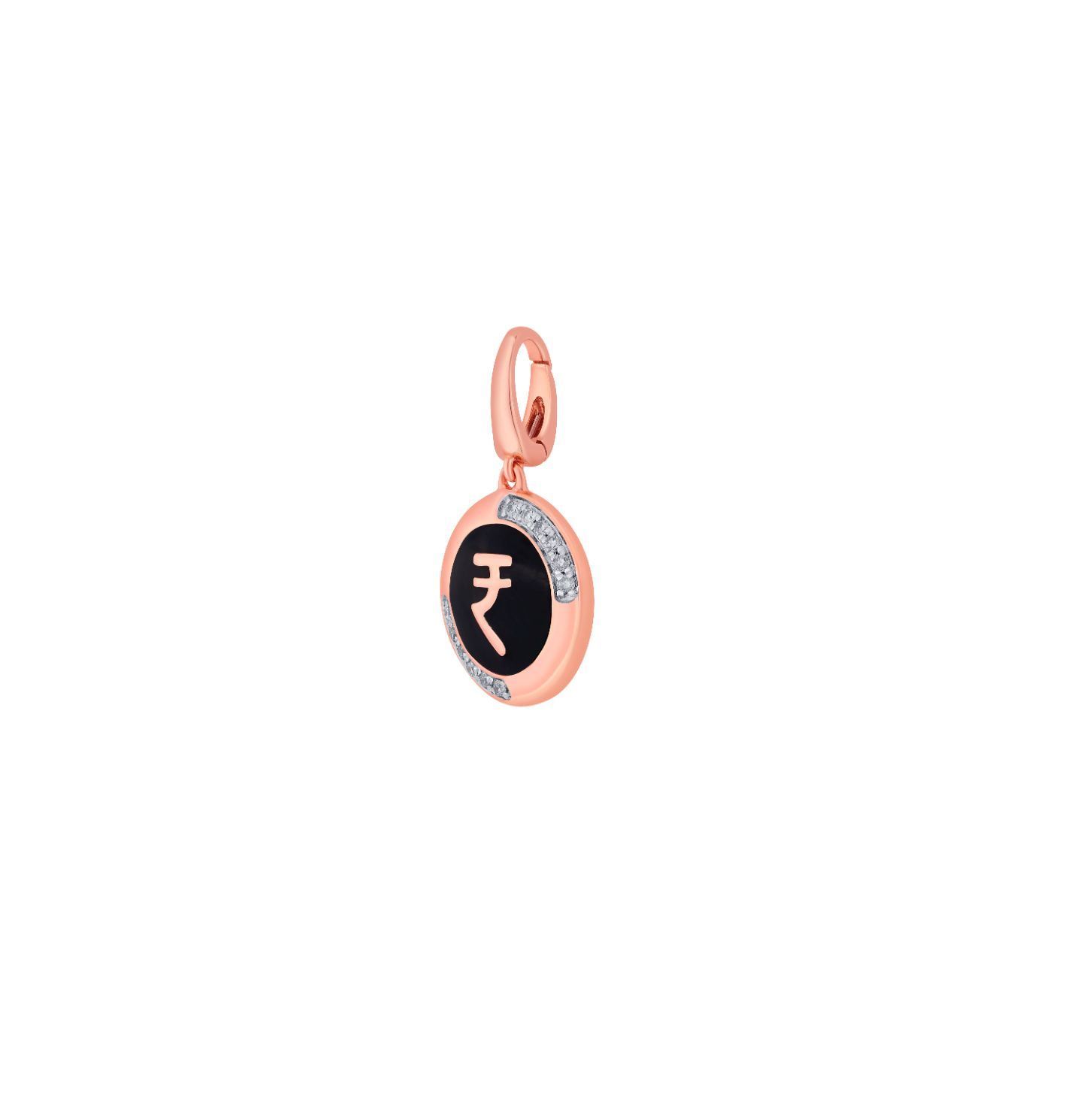 Rupee Diamond and 14KT Rose Gold Pendant-Pendants-OCP22002-D900X0C
