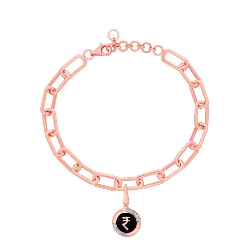 Rupee Diamond and 14KT Rose Gold Pendant-Pendants-OCP22002-D900X0C