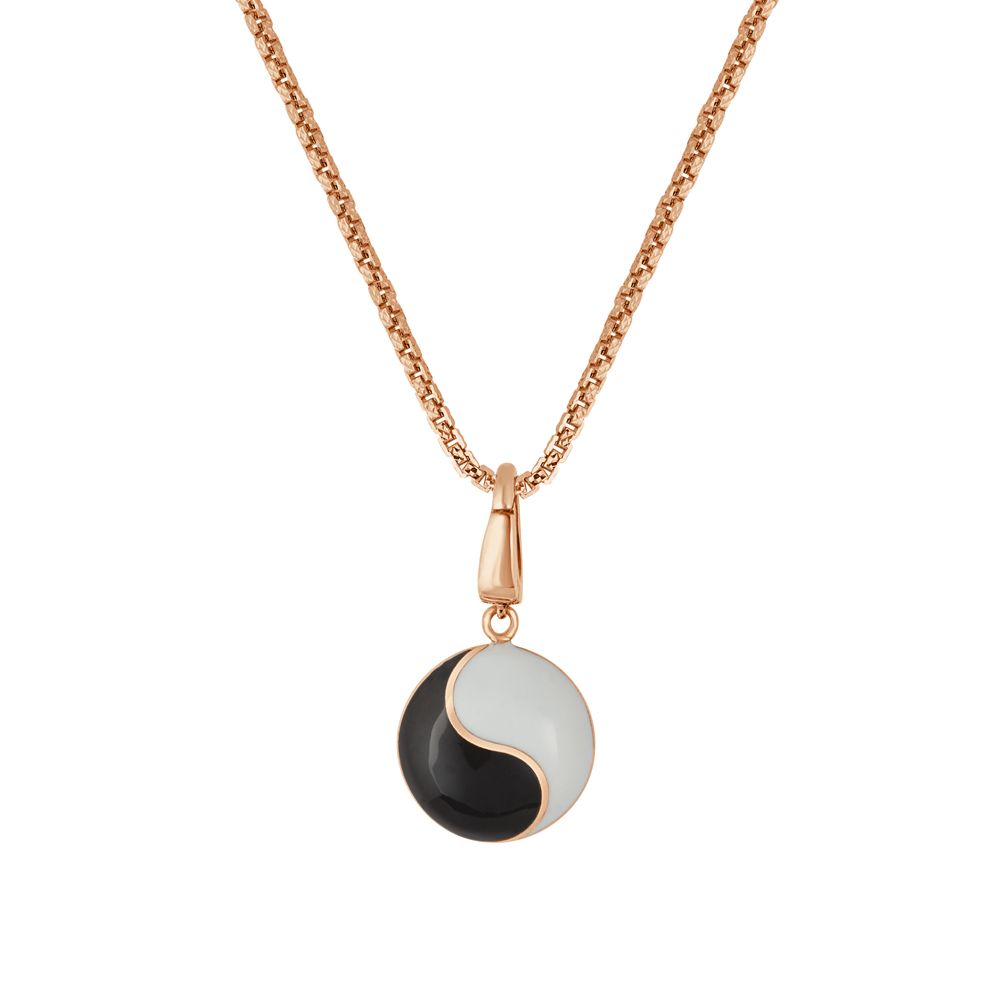 Ying Yang 14KT Rose Gold Pendant-Pendants-OCP22010-D900X0C