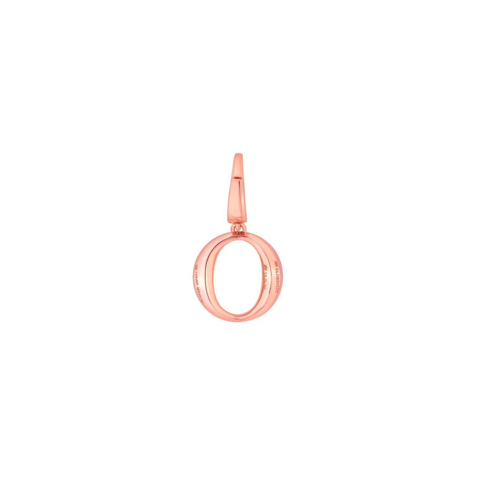O Alphabet 14KT Rose Gold and Diamond Pendant-Pendants-OCP22026-D900X0C