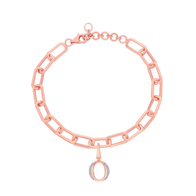 O Alphabet 14KT Rose Gold and Diamond Pendant-Pendants-OCP22026-D900X0C