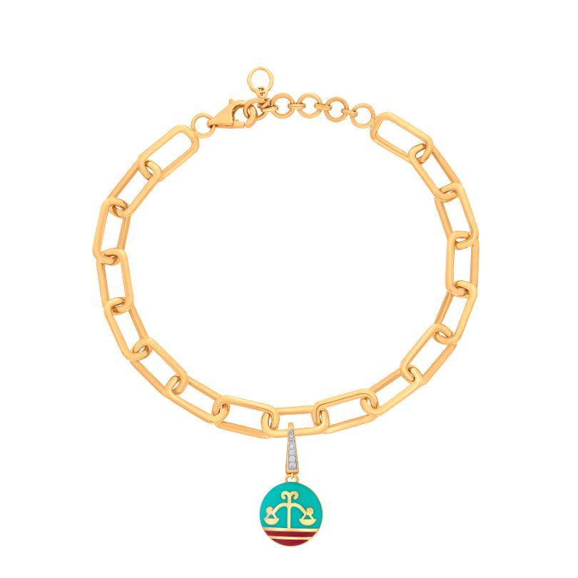 Libra Diamond Pendant in 14KT Rose Gold-Gold-OCP22039-D000X0C