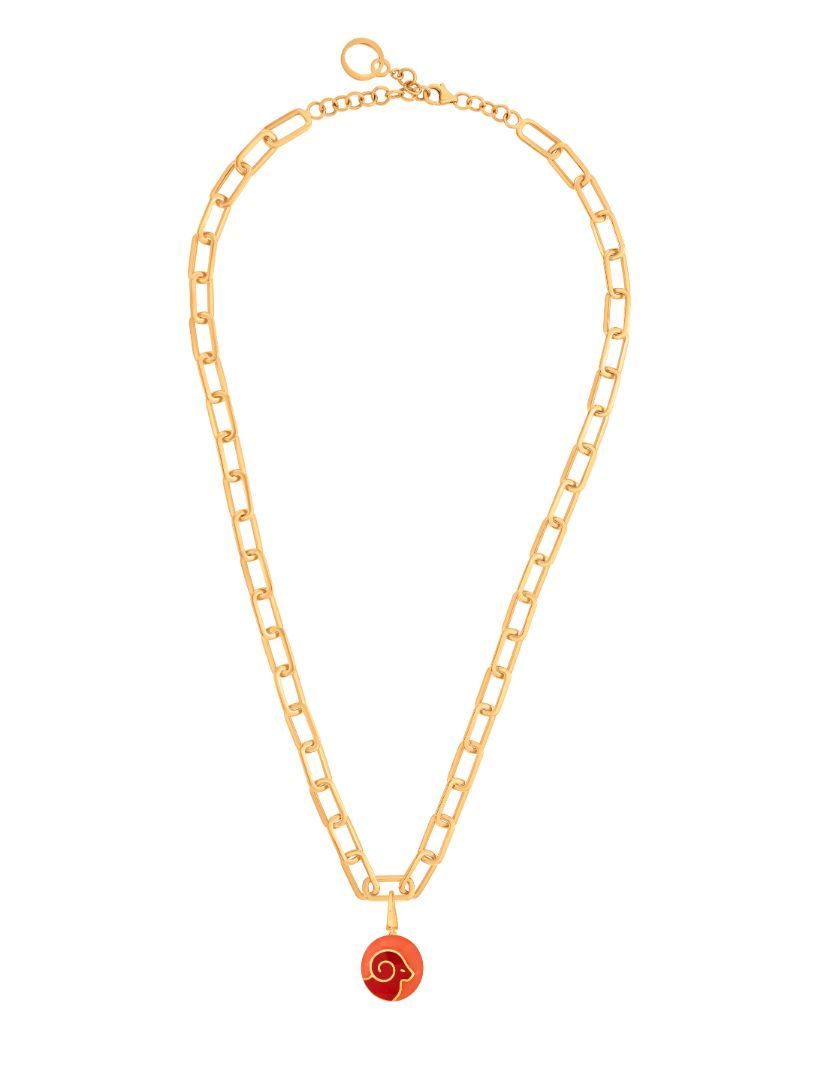 Aries 14KT Rose Gold Pendant-Gold-OCP22043-D000X0C