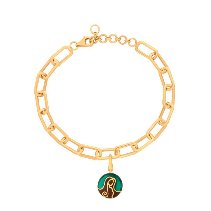 Virgo 14KT Rose Gold Pendant-Gold-OCP22046-D000X0C