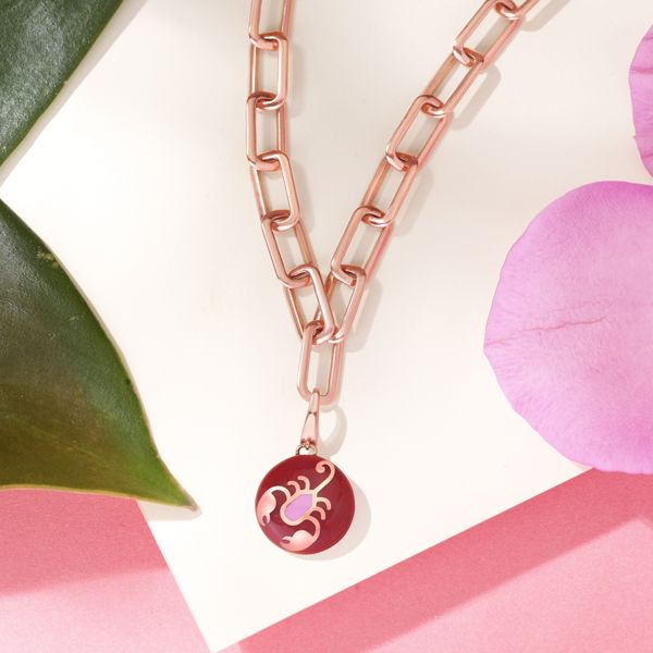 Cancer 14KT Rose Gold Pendant-Gold-OCP22047-D000X0C