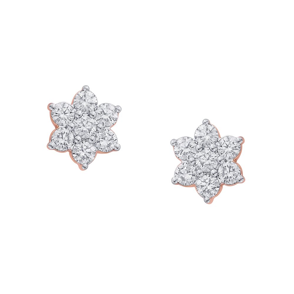 Luxurious Diamond Earrings-Earrings-OER08265-D400X0B
