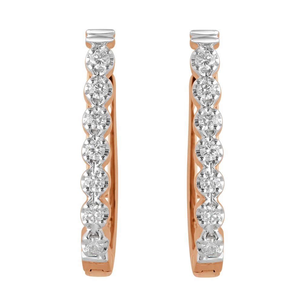 Delicate 18KT Gold Earrings-Earrings-OER09151-D300X0B