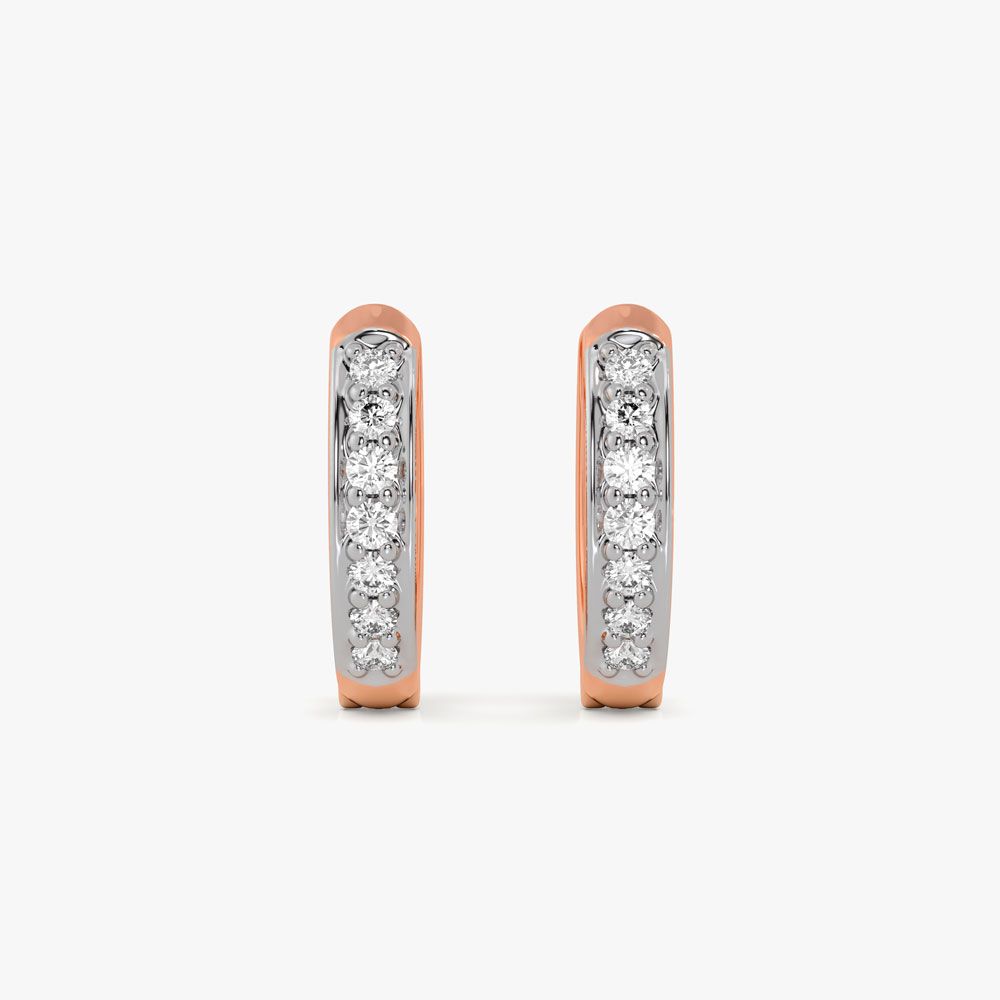 Rose Gold Hoop Earrings-Earrings-OER10125-D400X0C
