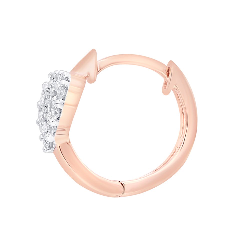 Heart Shaped Diamond Earrings-Earrings-OER10132-D400R0C