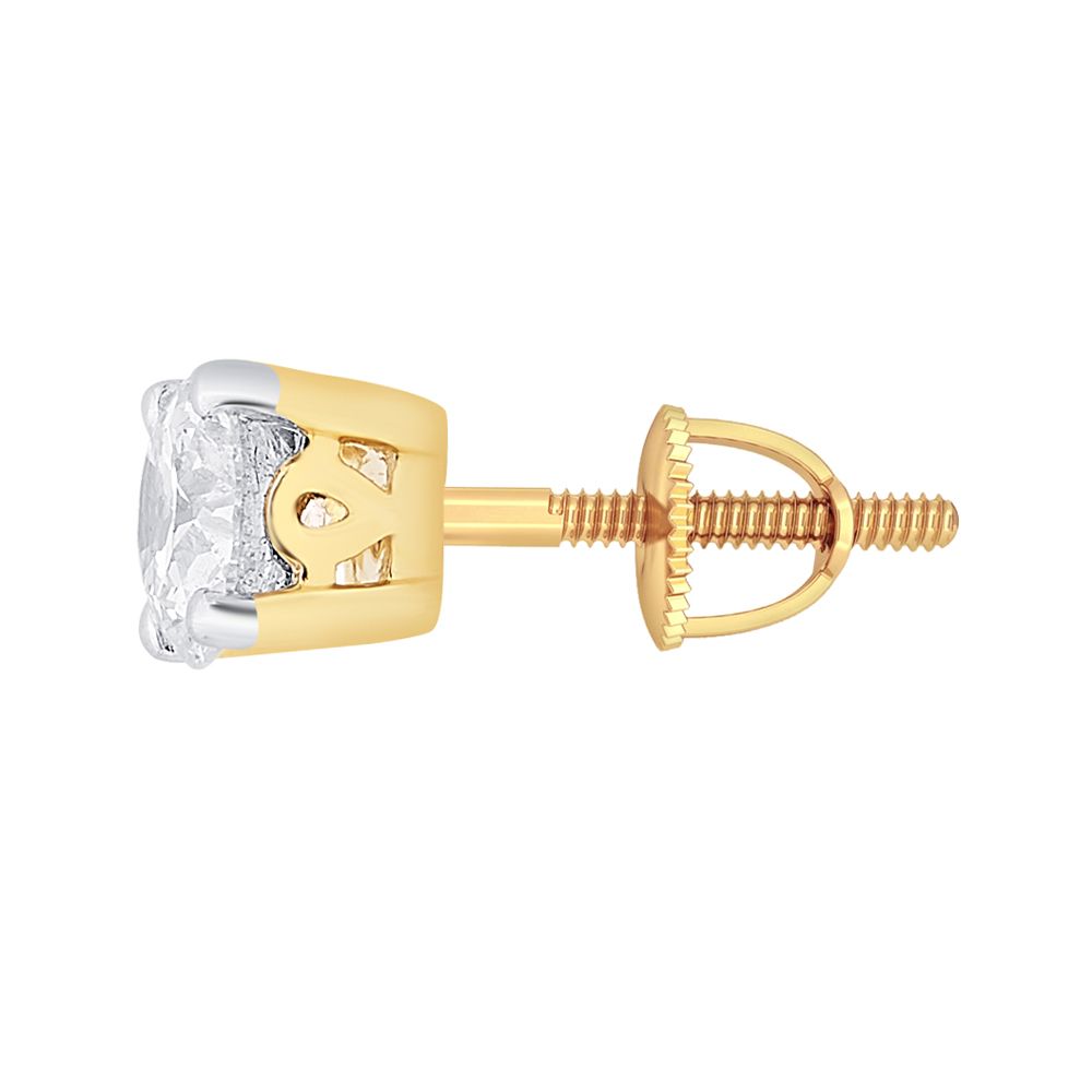 Glamorous Diamond Crown Star Earrings-Earrings-OER16005-A300R0B