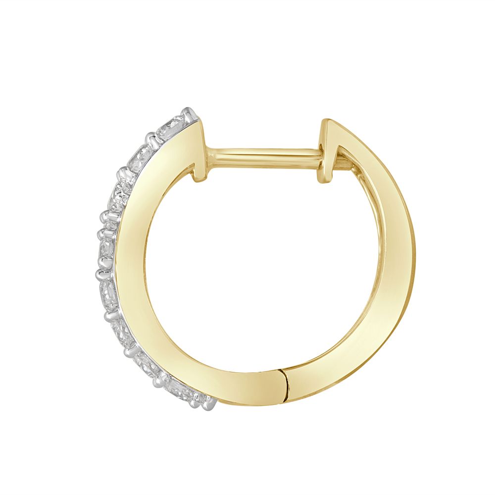 Pretty Diamond Crown Star Earring-Earrings-OER16074-A300R0B