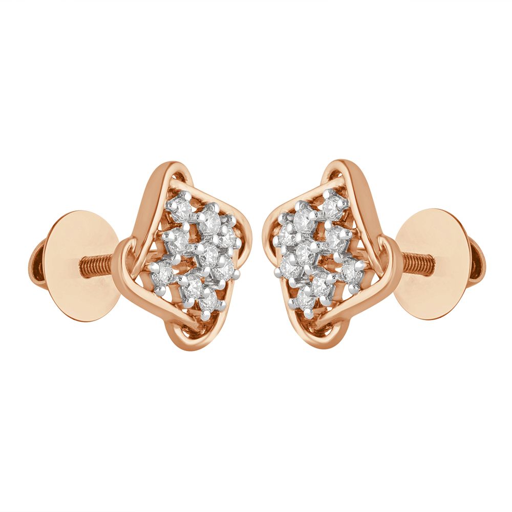 Starry Diamond and Gold Earrings-Earrings-OER16792-D400X0B