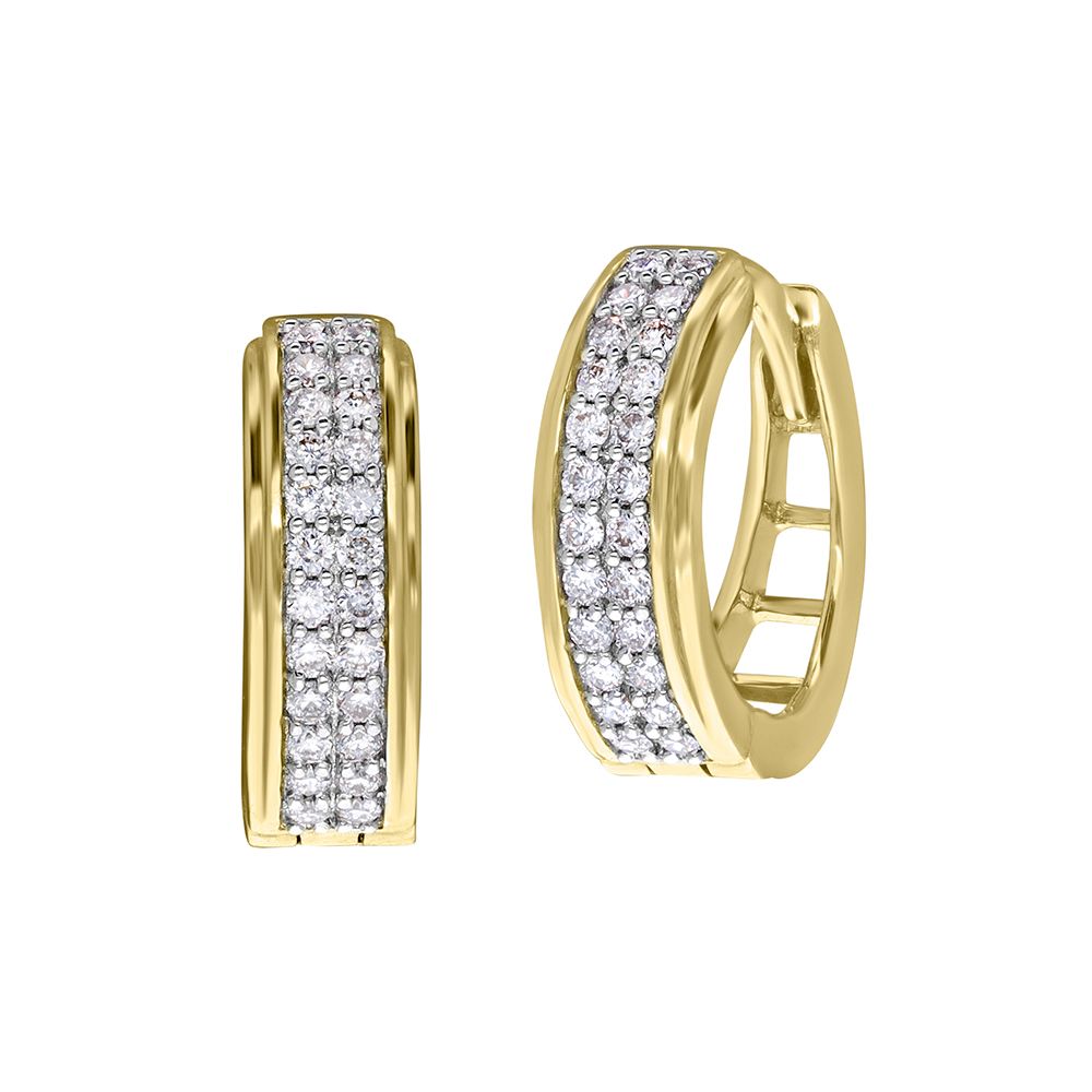 Fascinating Diamond Earrings-Earrings-OER18019-D400R0B