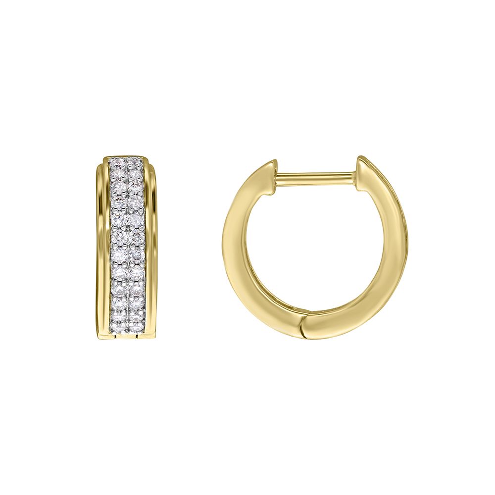 Fascinating Diamond Earrings-Earrings-OER18019-D400R0B
