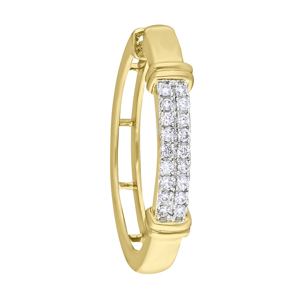 Adoring Diamond and Gold Earrings-Earrings-OER18020-D200R0B