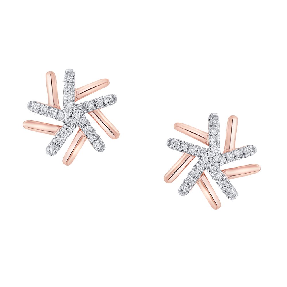 Luxurious Diamond Studded Earrings-Earrings-OER18073-D400X0C